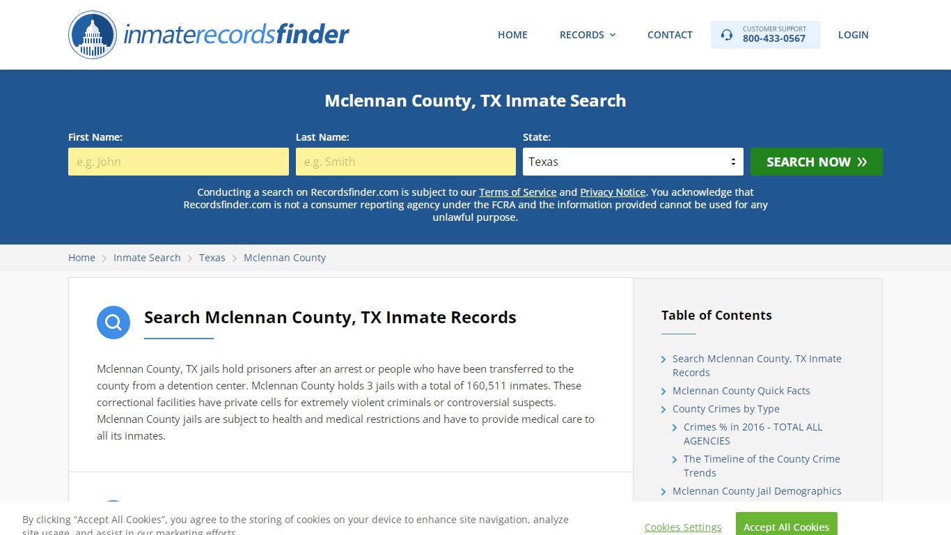 Mclennan County, TX Inmate Lookup & Jail Records Online